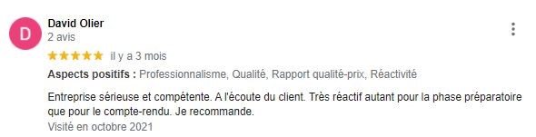 Avis google BATI-MESURE TOULOUSE 1