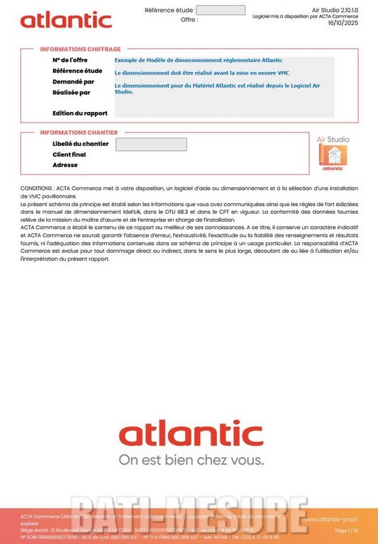 BATI-MESURE exemple de calcul d'un DIMENSIONNEMENT ventilation Page2