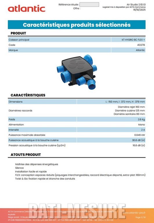 BATI-MESURE exemple de calcul d'un DIMENSIONNEMENT ventilation Page3