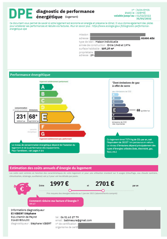 Copyright BATI-MESURE DPE BATI-MESURE présentation