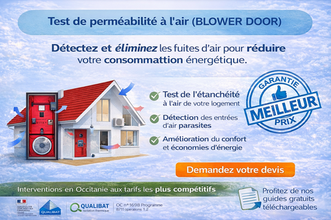 Test infiltrométrie BATI MESURE